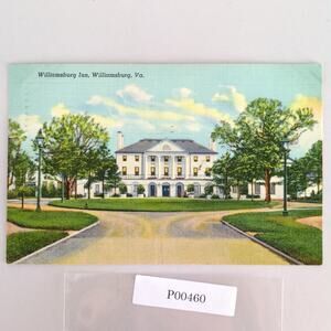 Williamsburg Inn Virginia 1940s Linen Postcard VA PC 1950 Regency Style